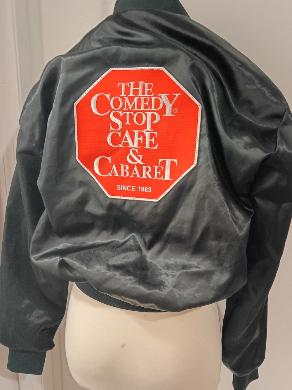 Vintage Nemesis Sportswear Comedy Stop Atlantic City Bomber Jacket